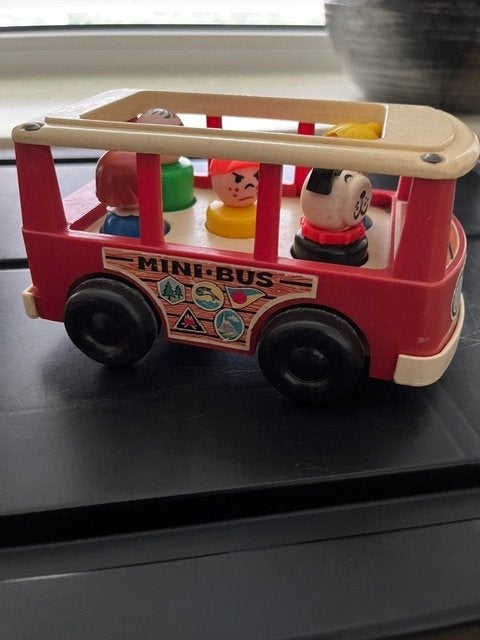 Mini-Bus van Fisher price, Ophalen, Gebruikt, Auto of Voertuig, Met geluid