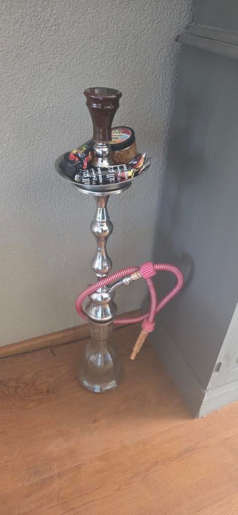 Grote shisha waterpijp, Ophalen of Verzenden, Zo goed als nieuw, (Water)pijp