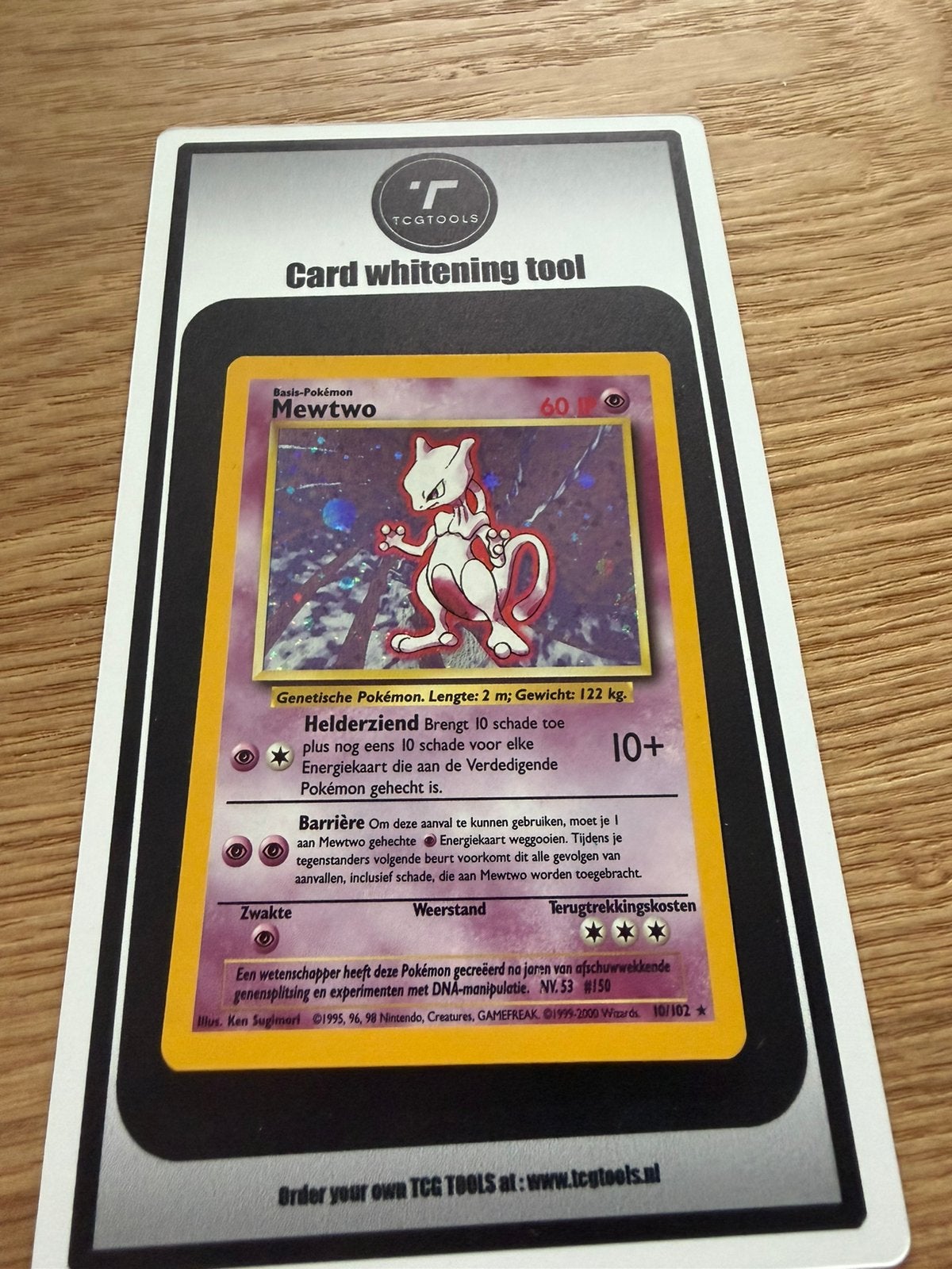 Mewtwo 10/102 Nederlands Base Set NM, Ophalen of Verzenden, Zo goed als nieuw