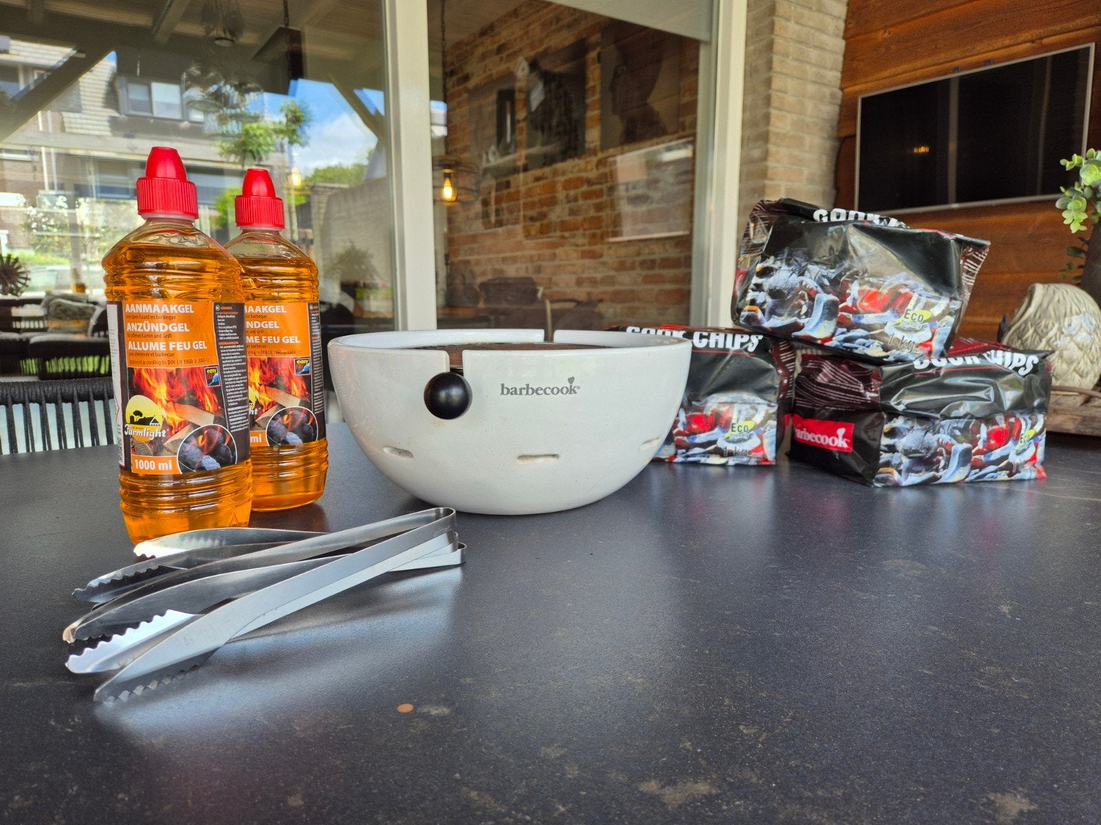 Complete Barbecook Amica tafel barbeque, Tuin en Terras, Barbecue-accessoires, Nieuw, Ophalen
