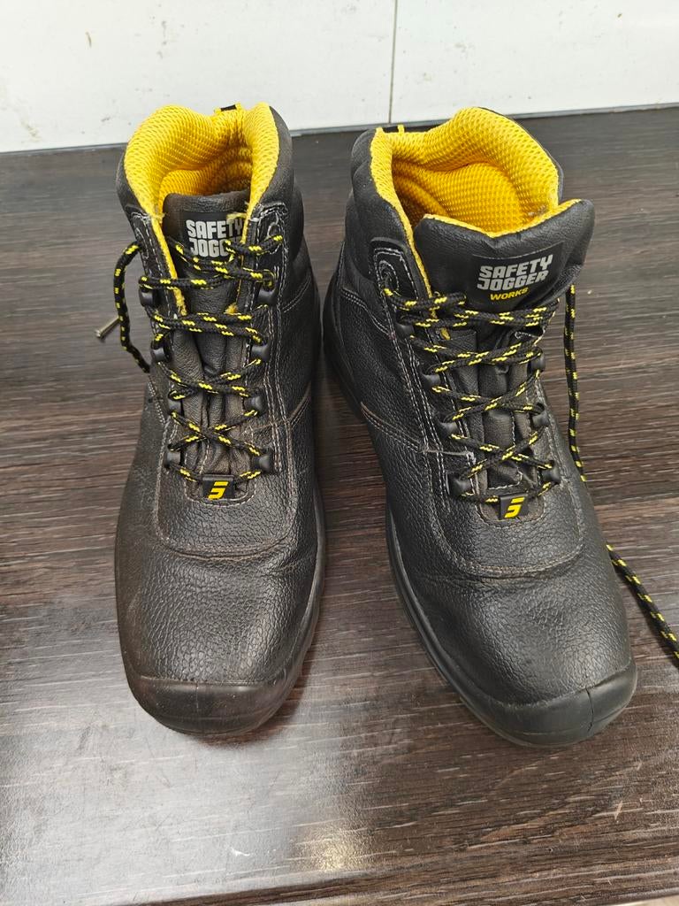 Safety Jogger werkschoenen - Zwart/Geel, Ophalen of Verzenden, Zo goed als nieuw