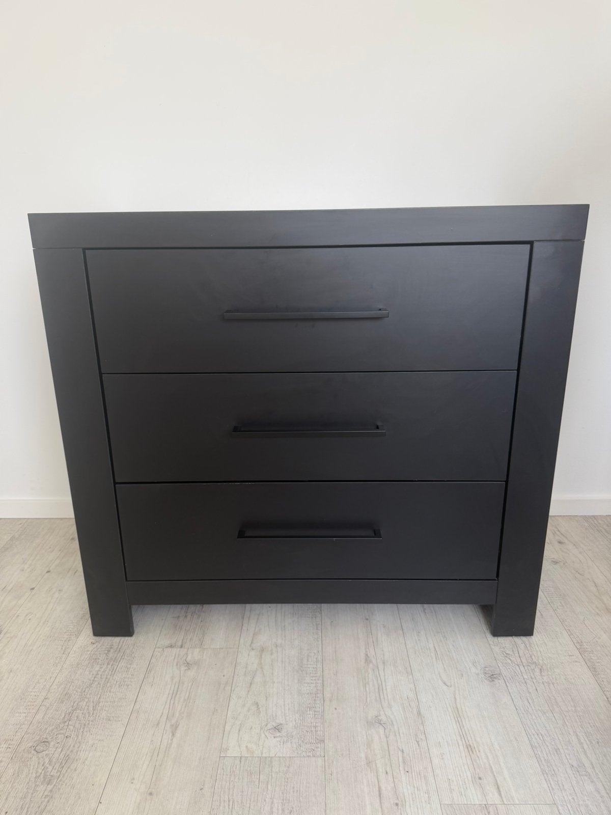 Interbaby Commode 3 Laden Kopenhagen zwart, Ophalen, Gebruikt, 50 tot 70 cm, 75 tot 100 cm