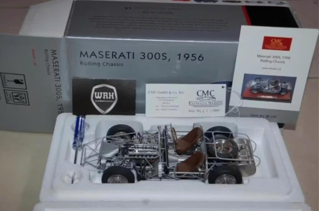 1:18 MASERATI 300S ROLLING CHASSIS CMC M-109 in doos WRH, Verzenden, Zo goed als nieuw, Auto, Overige merken