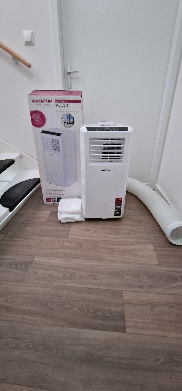 Te Koop Inventum AC701 Mobiele Airco met Afstandsbediening, Witgoed en Apparatuur, Ophalen, Minder dan 60 m³, 3 snelheden of meer