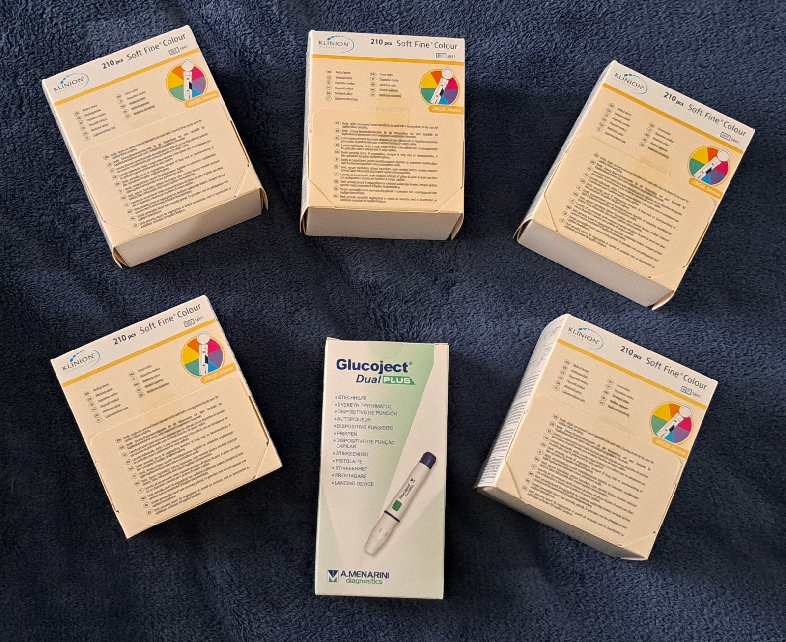 Prikpen Glucoject Dual plus en 5 doosjes lancetten, Ophalen of Verzenden, Nieuw