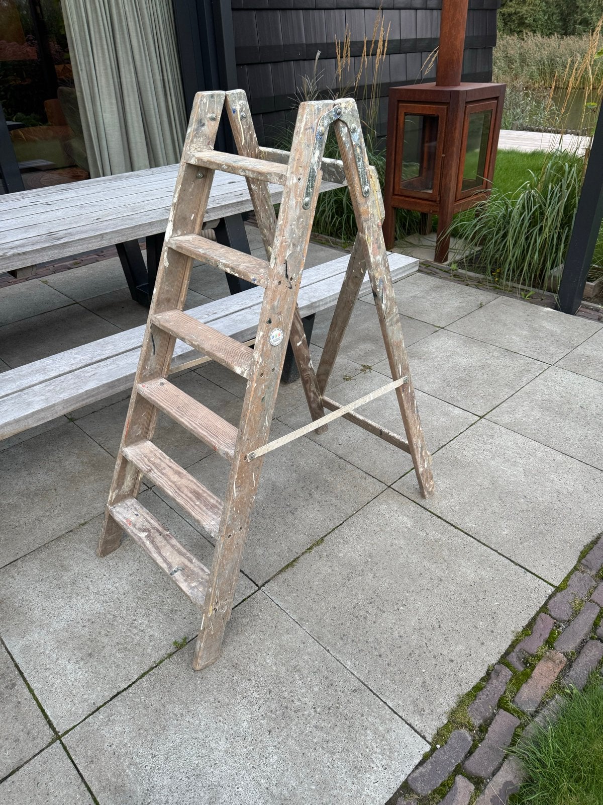 Schilderstrap hout van eldik, Ophalen, Gebruikt, Trap, Minder dan 2 meter
