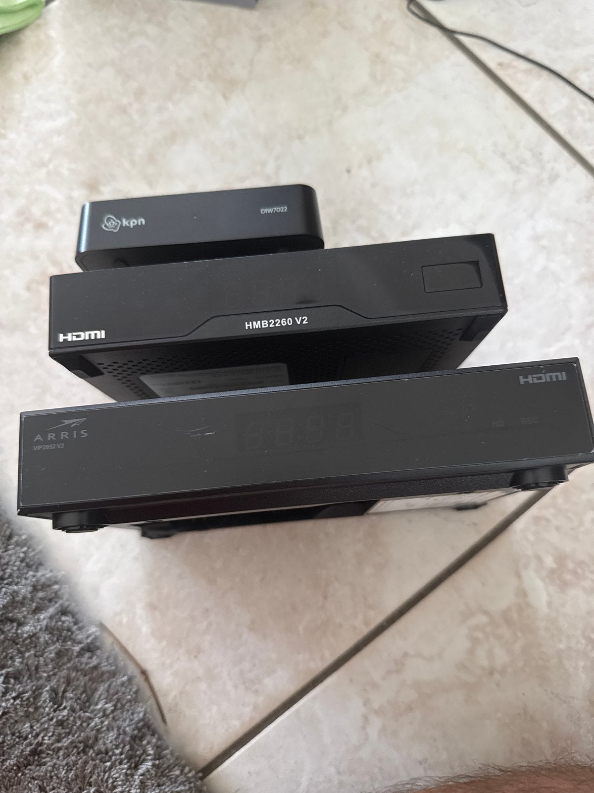 KPN Decoders: HMB2260 V2, DRW7022 en Arris VIP2952 V2, Ophalen of Verzenden, Gebruikt, Decoder