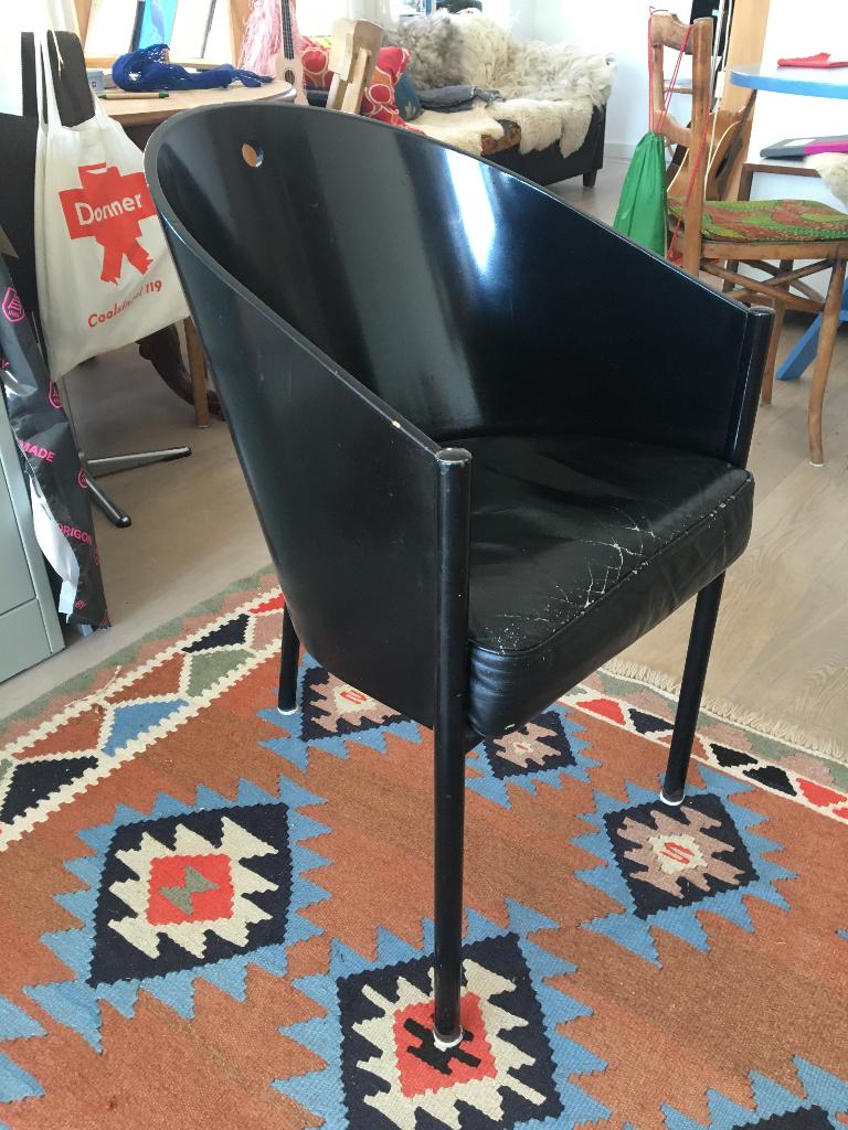 Philippe Starck 2x vintage jaren 80 stoelen, Huis en Inrichting, Stoelen, Ophalen, Philippe Starck, Gebruikt, Twee