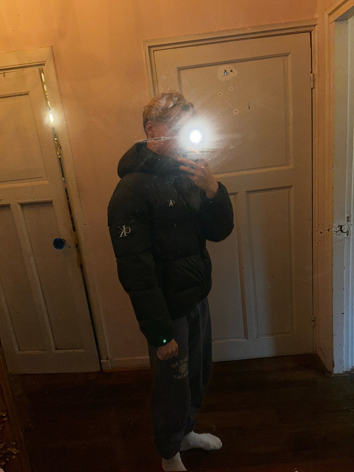 Calvin Klein Jeans Puffer Jacket Zwart Maat S, Kleding | Heren, Ophalen of Verzenden, Zo goed als nieuw, Maat 46 (S) of kleiner