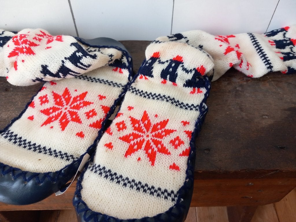 gratis verzenden sokken winter thema noorse sloffen vintage, Verzenden, Nieuw