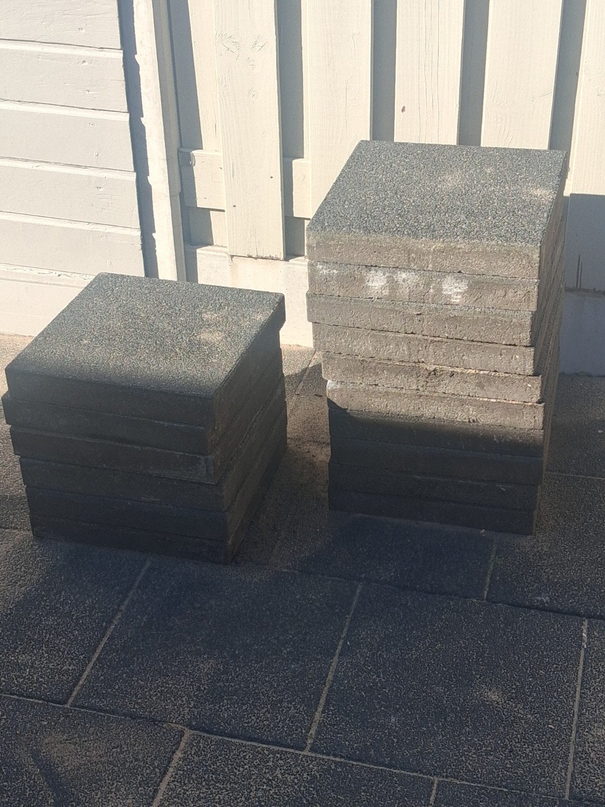 16 stuks straattegels, Tuin en Terras, Ophalen, Gebruikt, Minder dan 5 m², Beton