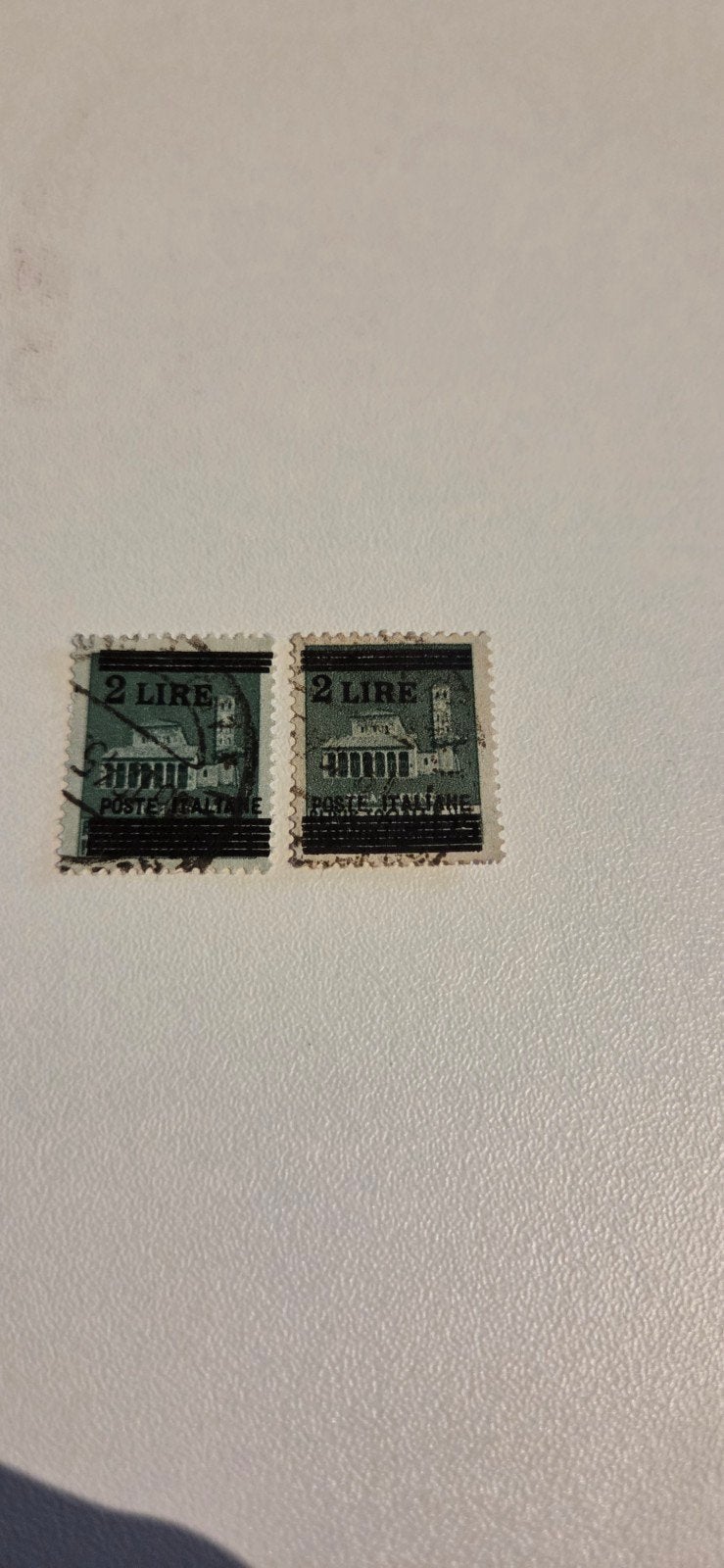2 Lira Italiaanse postzegels - Gestempeld, Ophalen of Verzenden, Gestempeld