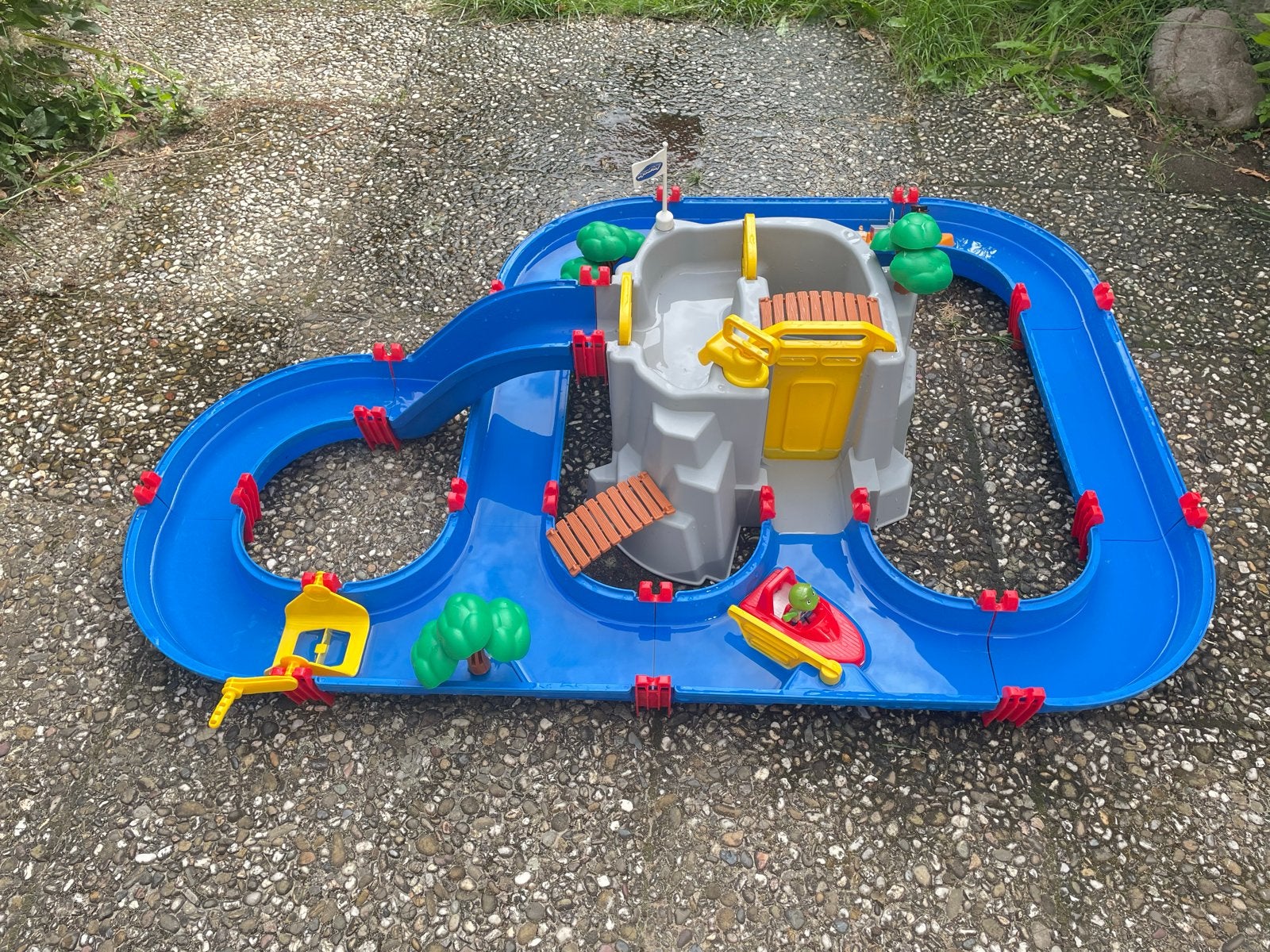 AquaPlay Waterbaan met Figuren en Boten, Ophalen of Verzenden, Gebruikt