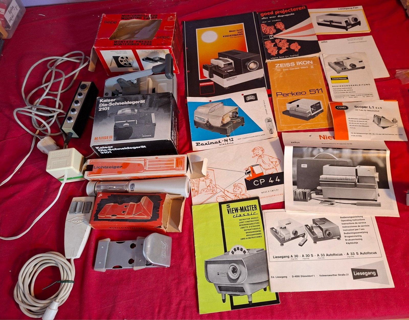 Vintage dia folders en accessoires., Ophalen of Verzenden, 1960 tot 1980