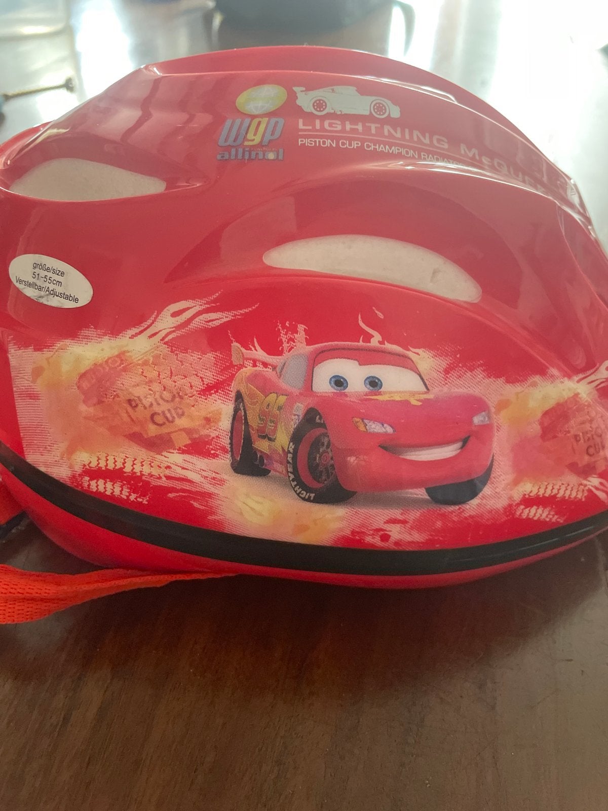 Disney Pixar Cars Fietshelm - Bliksem McQueen & Francesco, Ophalen, Zo goed als nieuw, Overige maten, Jongen