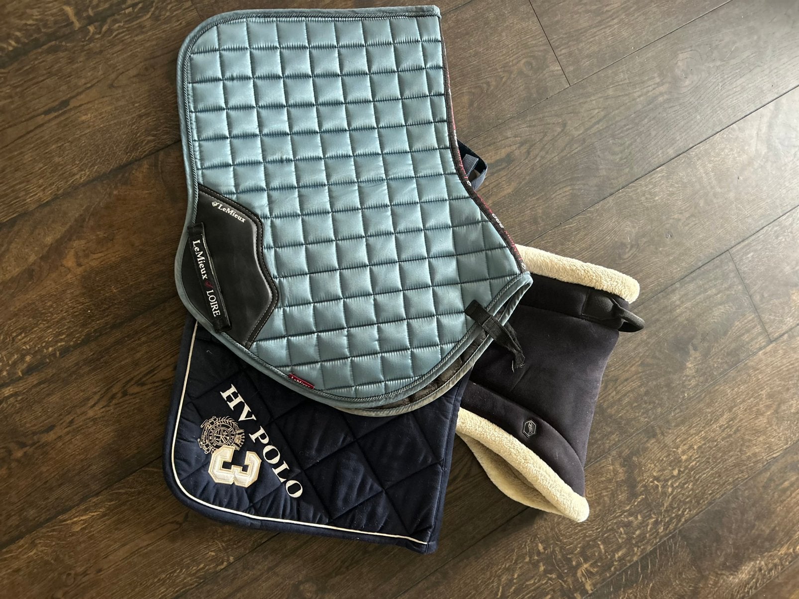 Zadeldekjes en barebackpad. Lemieux, HV polo en QHP, Dieren en Toebehoren, Gebruikt, Zadeldekje, Ophalen of Verzenden, Pony (P)