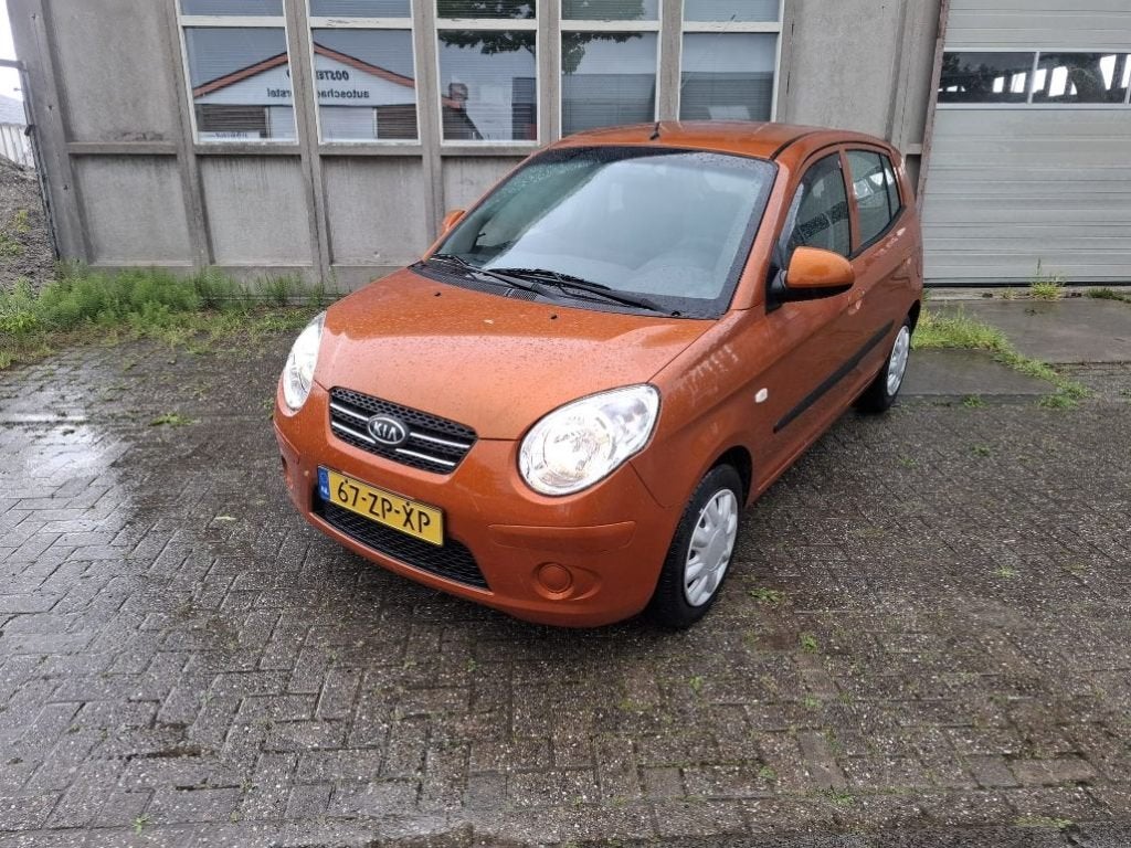 Kia Picanto 1.1 AUT 2008, Auto's, Stof, Zwart, Origineel Nederlands, 400 kg