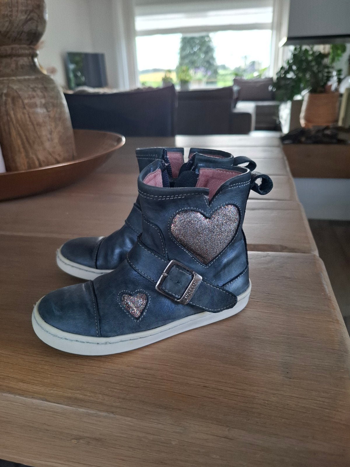 Leuke Shoesme laarsjes met hartjes - Maat 25, Kinderen en Baby's, Babykleding | Schoentjes en Sokjes, Gebruikt, Meisje, Laarsjes