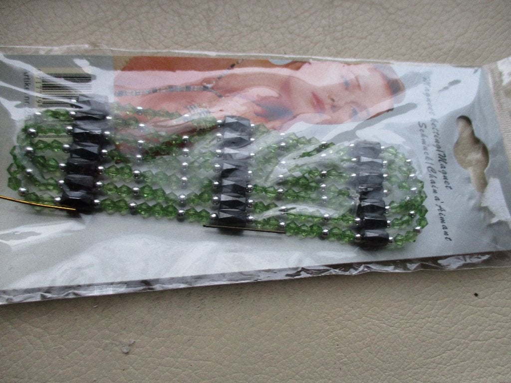 647/ hematiet magneet ketting, Overige materialen, Zwart, Nieuw, Ophalen of Verzenden