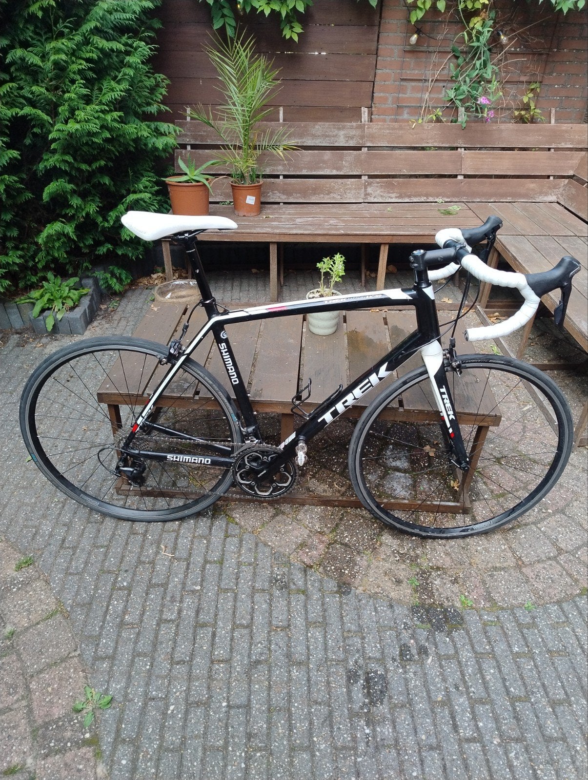 Trek Madone Racefiets - Shimano 105 - Framemaat 56, Fietsen en Brommers, Gebruikt, Aluminium, Meer dan 20 versnellingen, 53 tot 57 cm