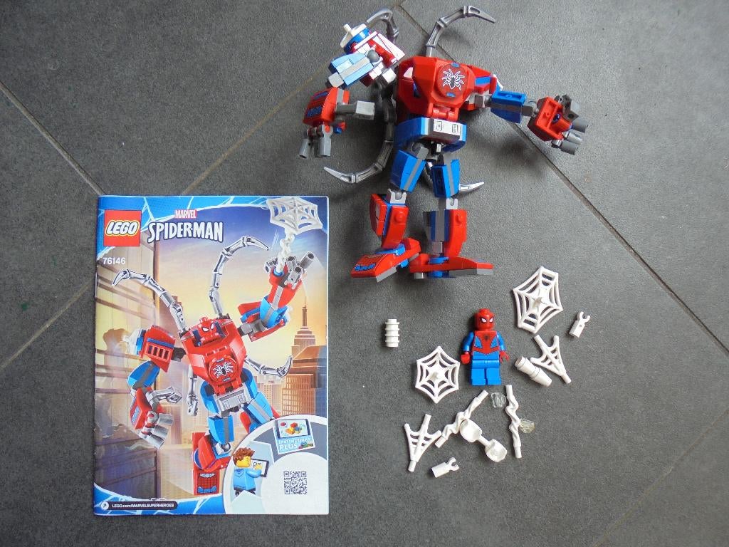 lego Spider man 76146 robot, Marvel, Lego, Ophalen of Verzenden, Zo goed als nieuw