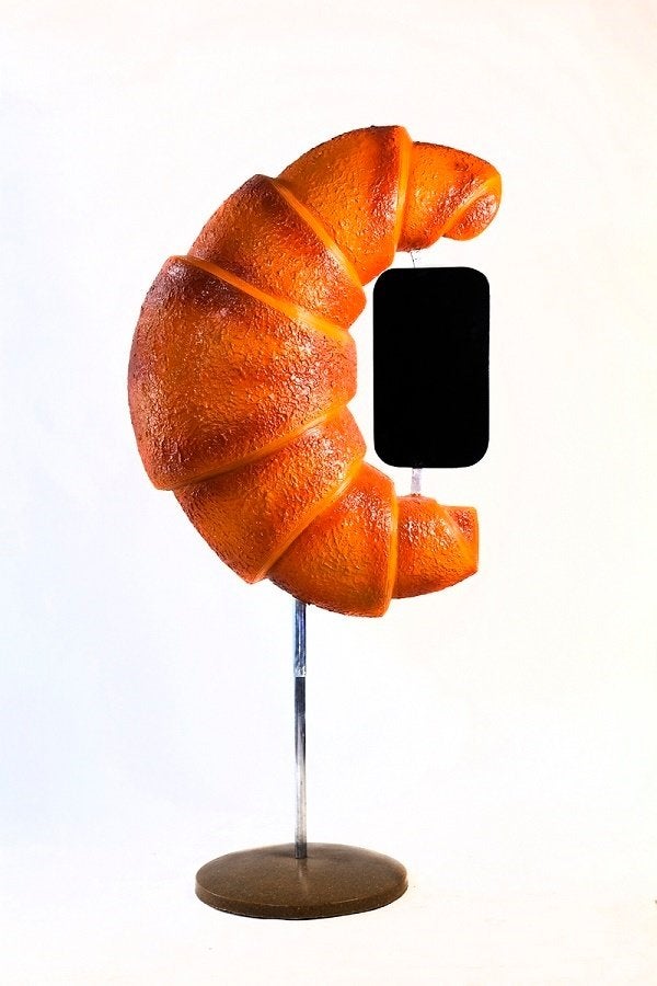 Reuze reclame Croissant 165 cm - verrijdbaar of hangend, Ophalen, HorecaBeelden, Overige typen, Nieuw