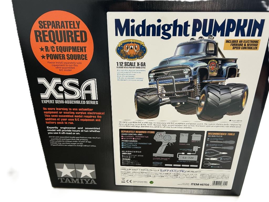 Tamiya 46705 1/12 RC X-SA Midnight Pumkin, Elektro, Auto offroad, Nieuw, Ophalen of Verzenden