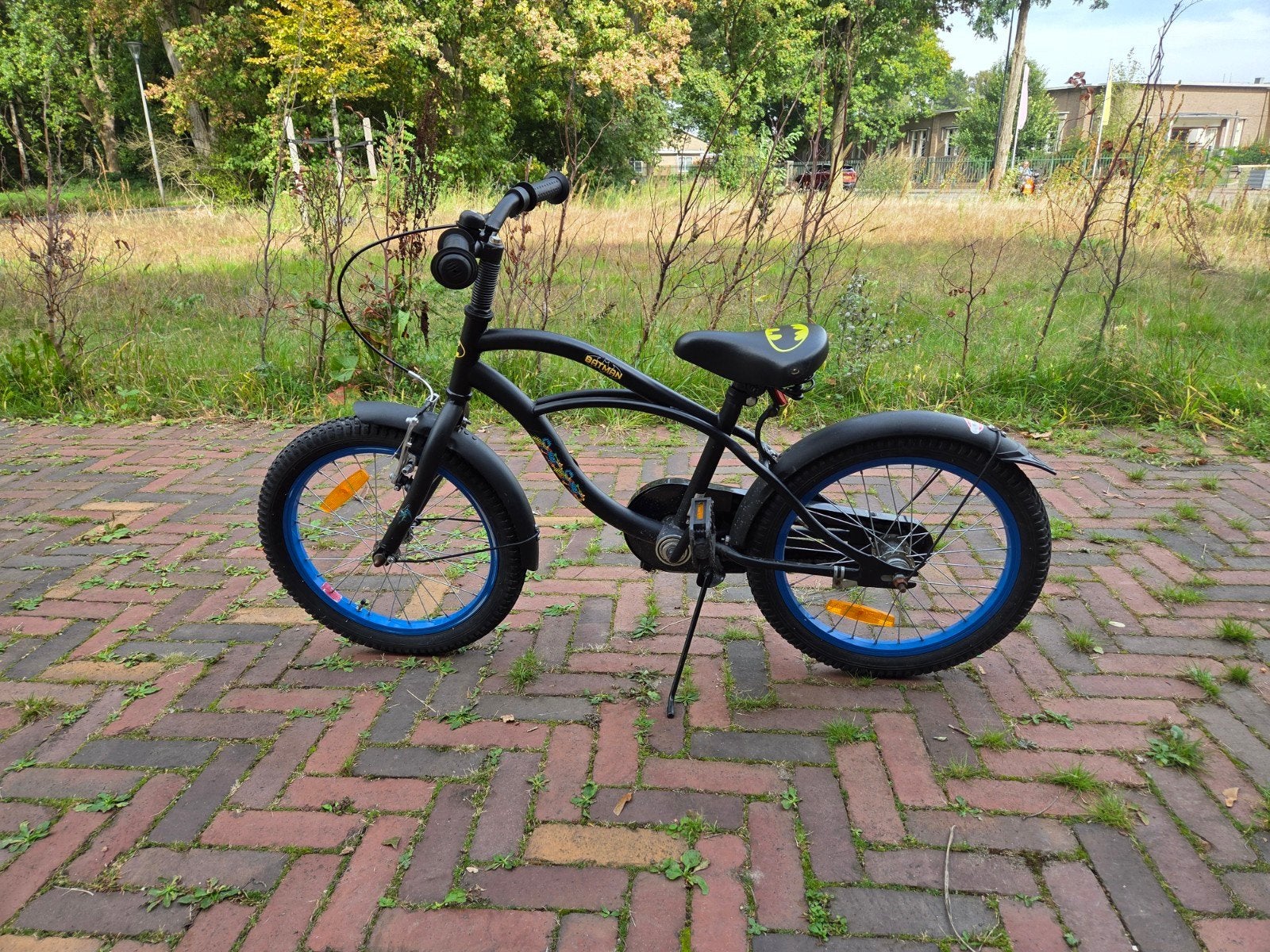 Batman Kinderfiets 18 inch, Ophalen, Velgrem, Batman, 16 tot 20 inch
