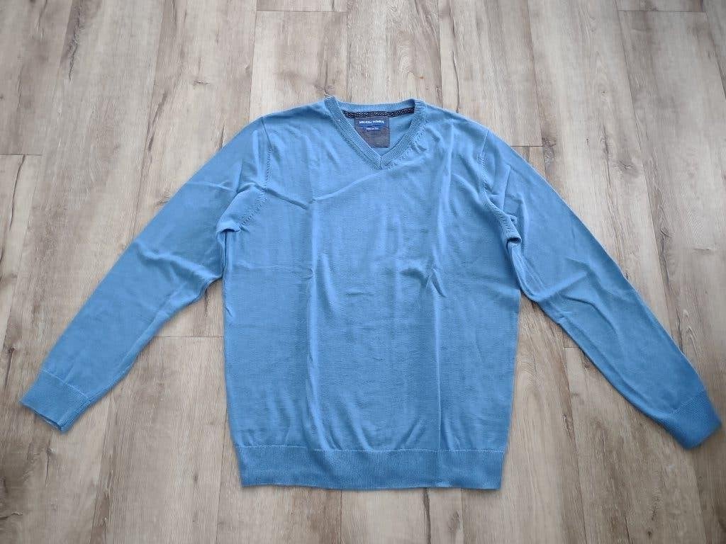Prachtige blauwe heren trui, pullover Miller & Monroe, L., Kleding | Heren, Maat 52/54 (L), Blauw, Onb, Ophalen of Verzenden