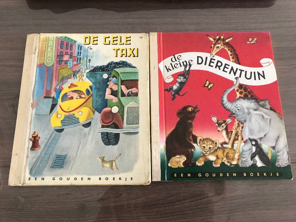 Gouden boekje de gele taxi en in de dierentuin, Ophalen of Verzenden, Gelezen, Fictie algemeen, Gouden boekje