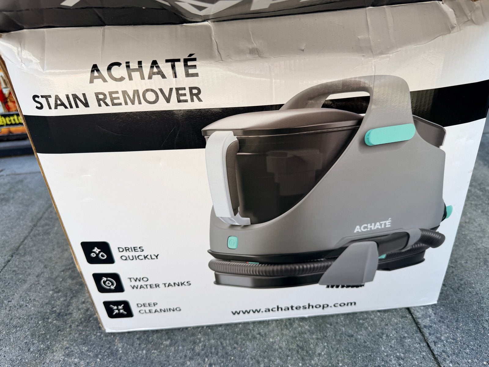 Achaté Stoomreiniger / Vlekverwijderaar, Ophalen, Minder dan 1200 watt, Reservoir, Overige merken