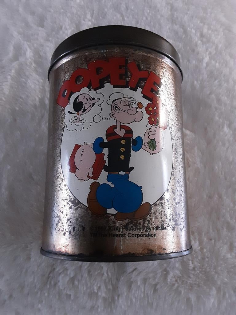 POPEYE en OLIJFJE , Oud Blik., Verzamelen, Vingerhoedjes, Ophalen of Verzenden, Gebruikt
