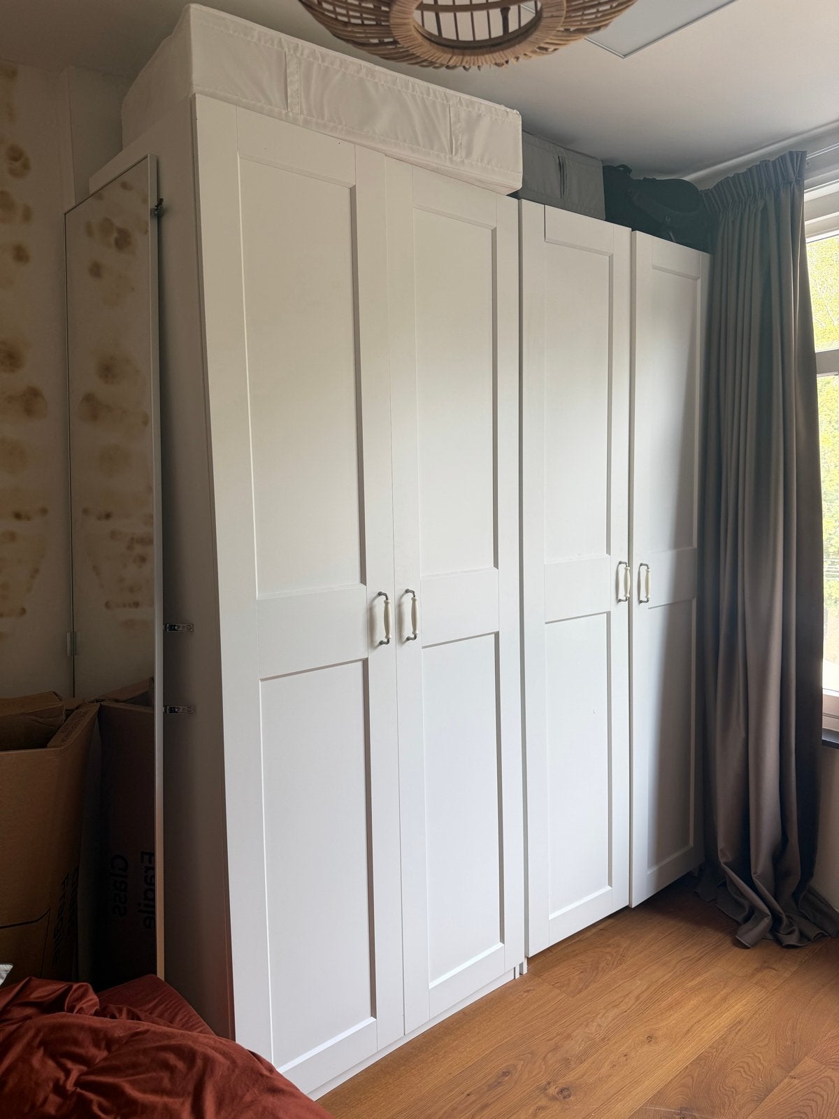 Gebruikte IKEA Pax kast - Wit met deuren, Huis en Inrichting, Ophalen, Gebruikt, 200 cm of meer, 150 tot 200 cm