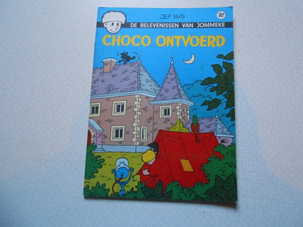 Jommeke 72 Choco ontvoerd 1975 1 ste druk., Boeken, Jef Nys, Eén stripboek, Ophalen of Verzenden, Zo goed als nieuw