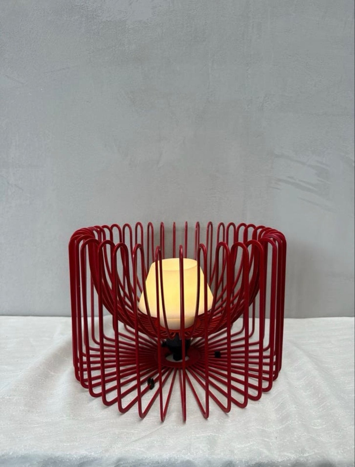 Vintage Ikea Ehlen Johansson Fruitschaal/Tafellamp, Gebruikt, Ophalen of Verzenden, X, Metaal
