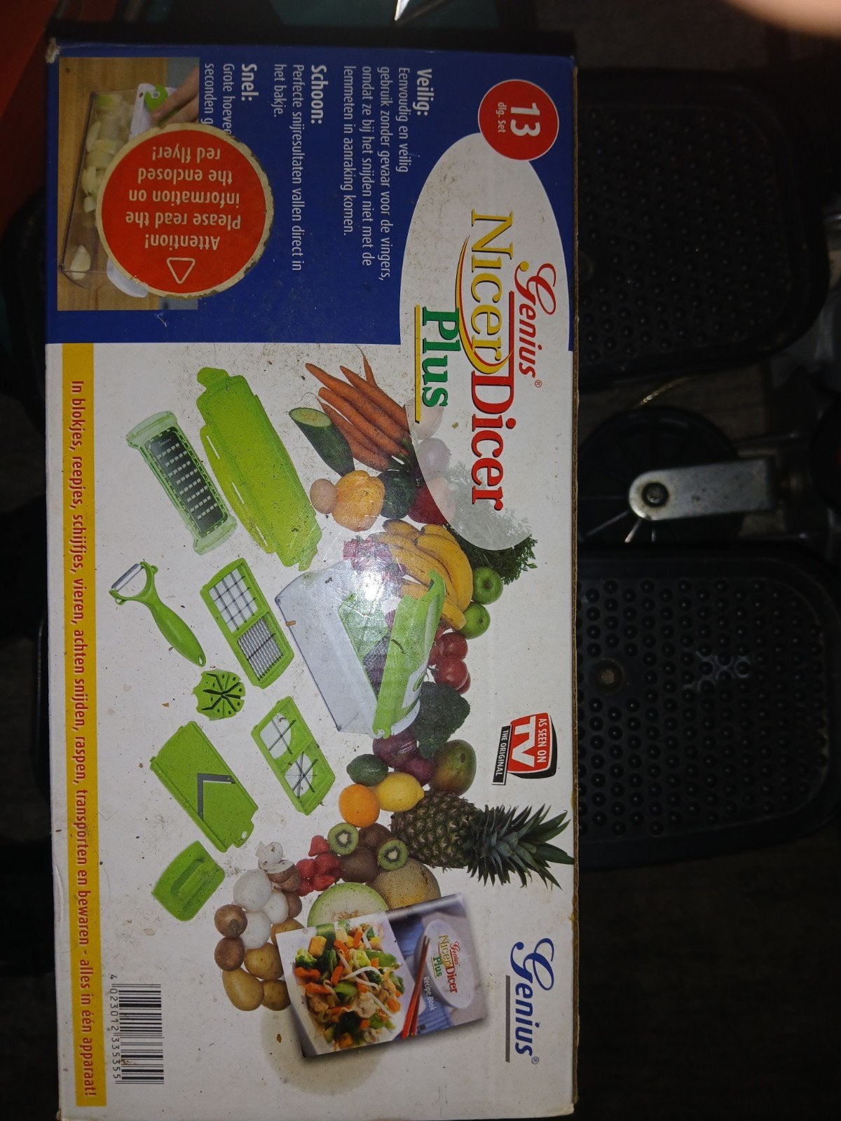 Genius Nicer Dicer Plus Groente- en Fruitsnijder 13-delig, Ophalen of Verzenden