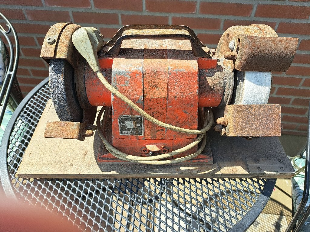 Slijpmachine, Doe-het-zelf en Verbouw, Gereedschap | Slijpmachines, Ophalen, Gebruikt, 700 tot 1000 watt, Werkbankslijpmachine