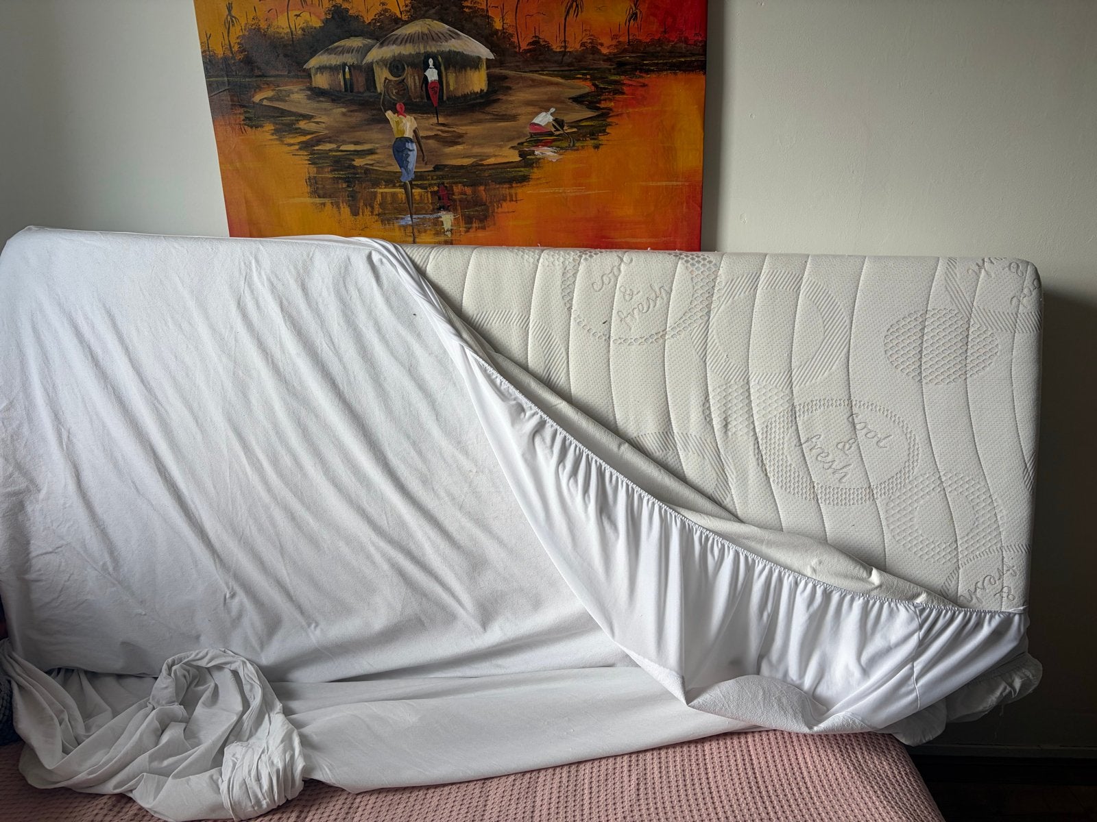 Gebruikt matras 190x80 cm inclusief matrasbeschermer, Huis en Inrichting, Slaapkamer | Matrassen en Bedbodems, Ophalen, Gebruikt