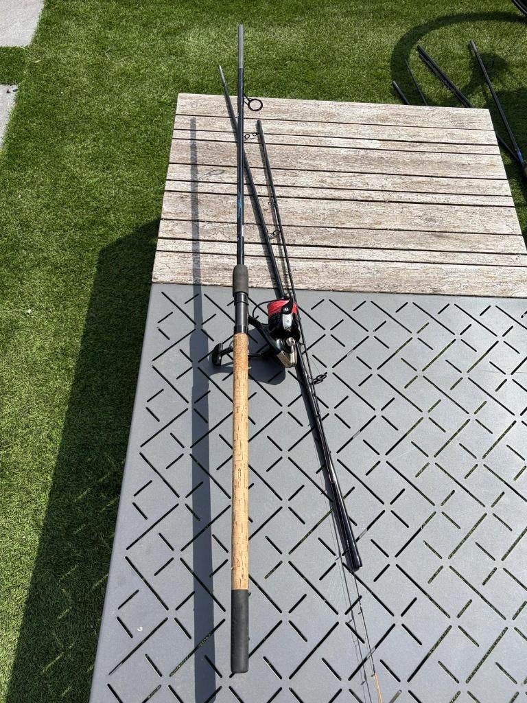 Matrix Legend Feederhengel 3.60m en Preston Extremity molen, Watersport en Boten, Ophalen of Verzenden, Zo goed als nieuw, Molen