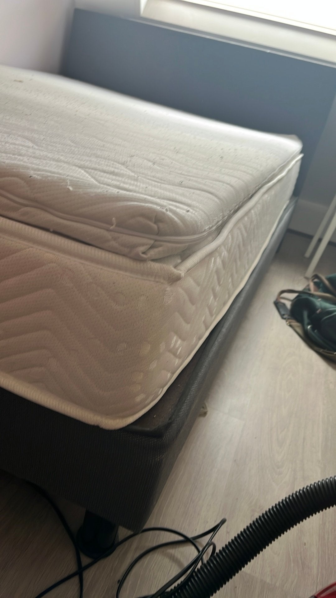 Te koop boxspring bed 140 x200  cm, Ophalen, Gebruikt, Modern en strak, Tweepersoons