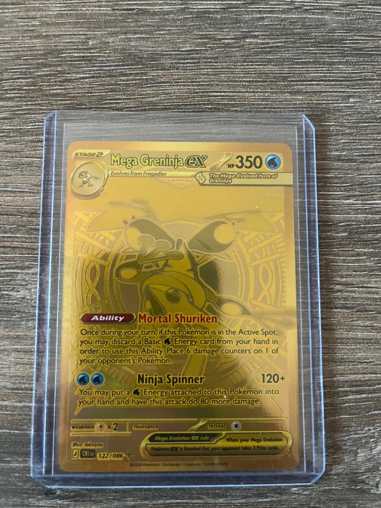 Pokémon Mega Greninja ex, Ophalen of Verzenden, Zo goed als nieuw
