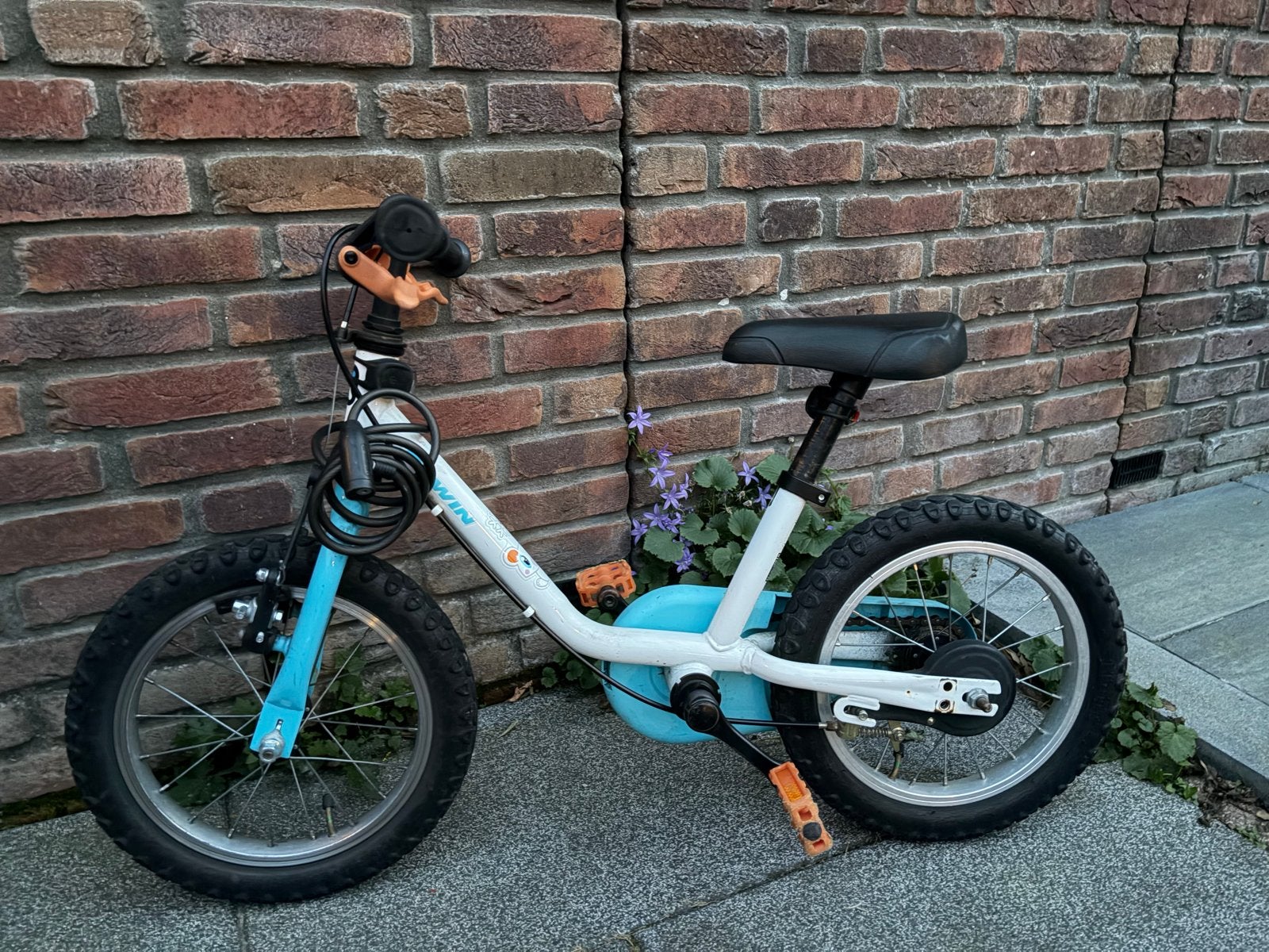 Kinderfiets 14 inch - B'Twin 3-6 jaar - Kids Bike, Fietsen en Brommers, Ophalen, Gebruikt, Terugtraprem, Minder dan 16 inch