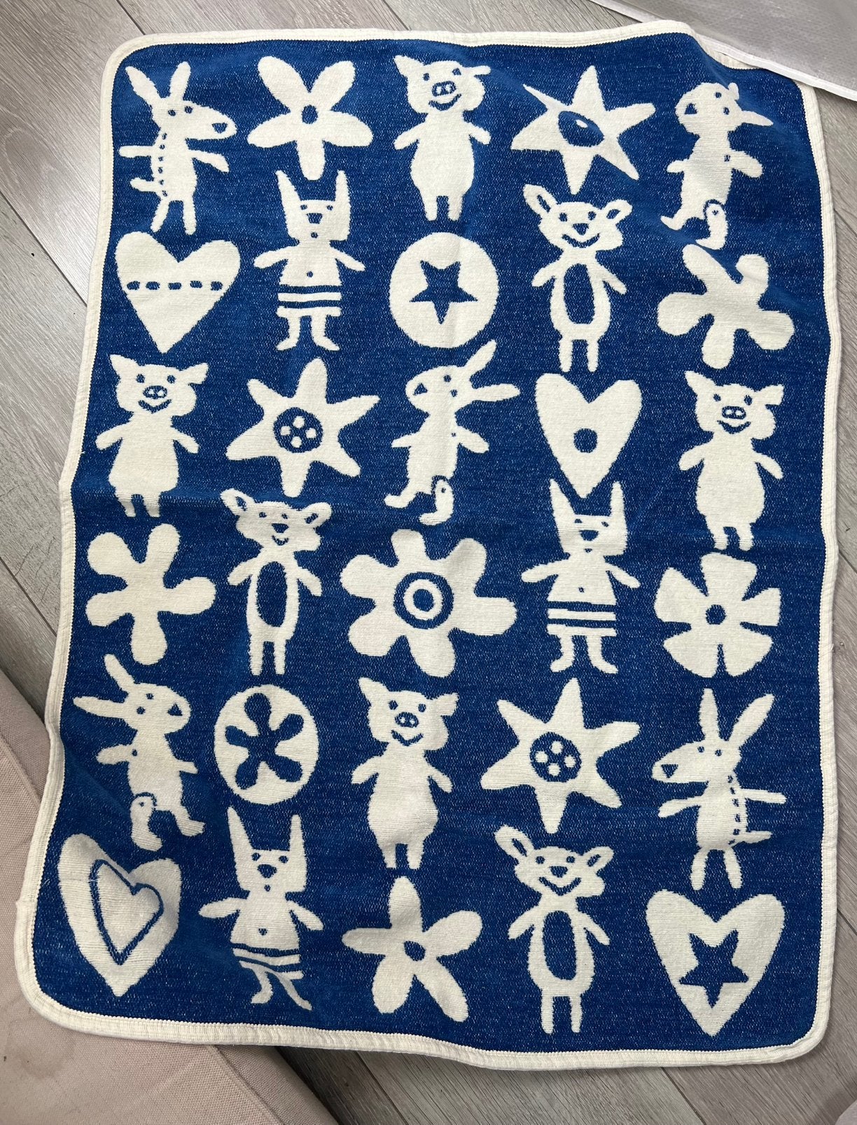 Klippan Little me babydeken maat 70x90 cm, Ophalen of Verzenden, Zo goed als nieuw, Blauw, Deken