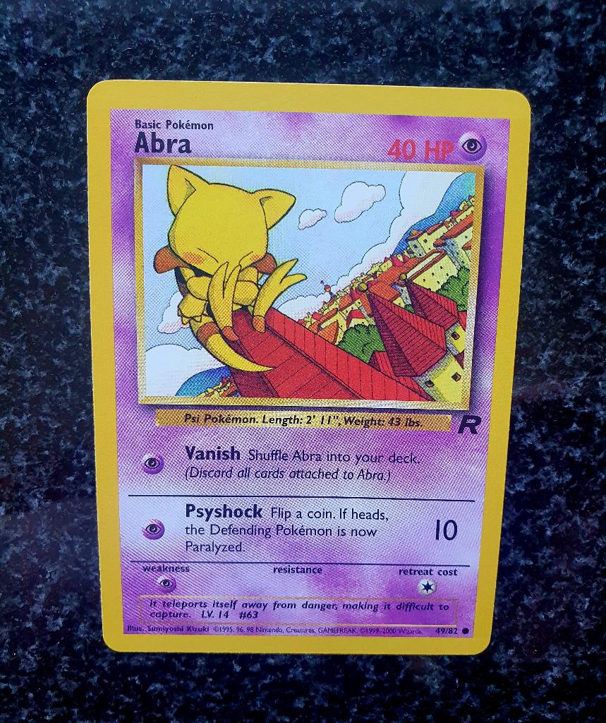 Pokemon Abra, Ophalen of Verzenden, Zo goed als nieuw, Losse kaart