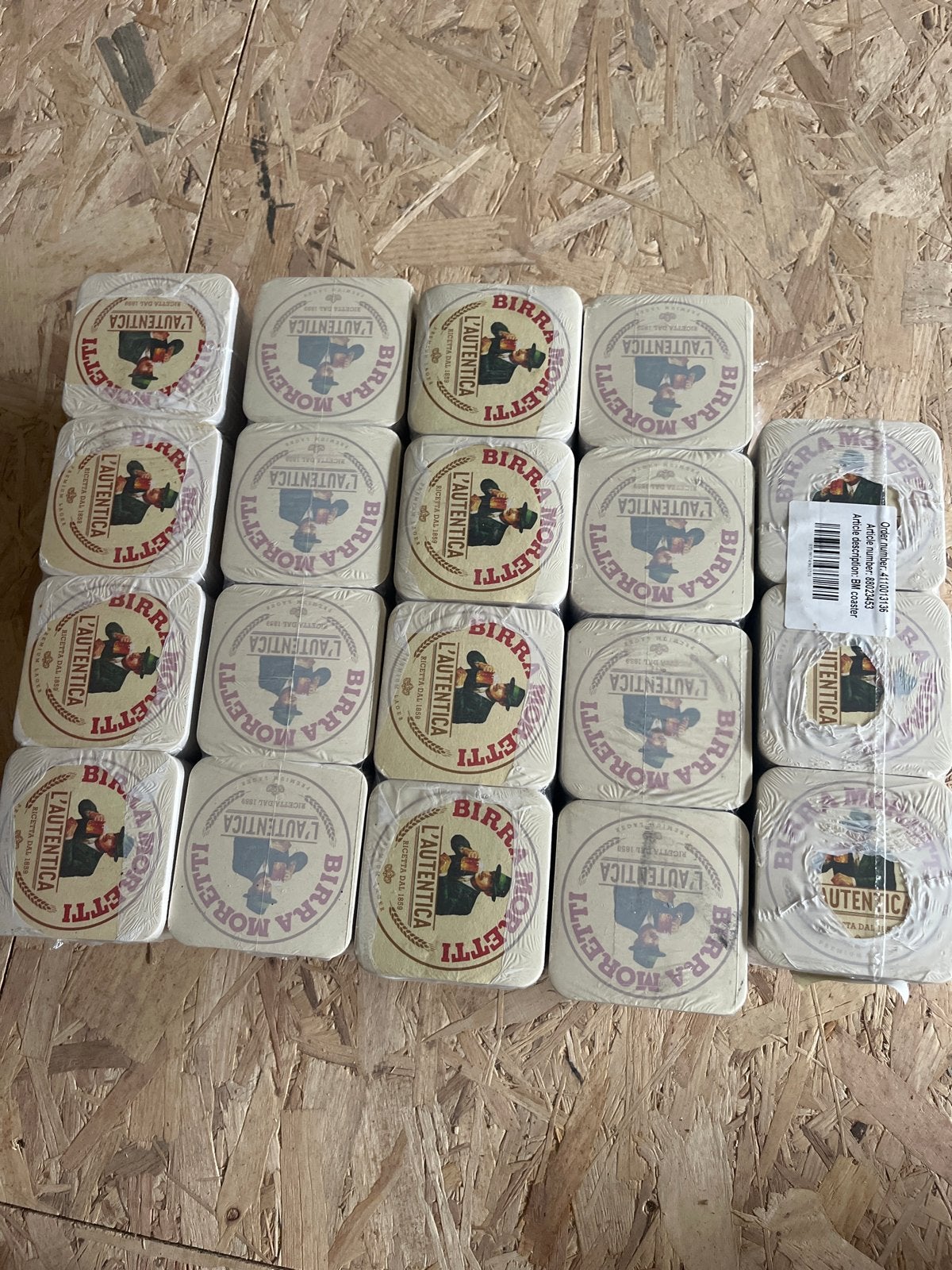 Birra Moretti Viltjes - Nieuw en Verpakt (19 pakjes), Ophalen, Nieuw