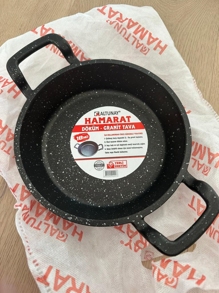 Altunay Hamarat döküm granit pan, Ophalen of Verzenden, Nieuw