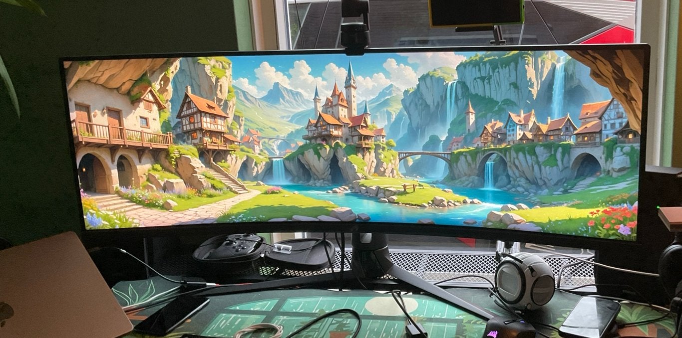 ASUS ROG STRIX Curved XG43VQ Super Ultra-Wide, Computers en Software, Monitoren, Zo goed als nieuw, 101 t/m 150 Hz, Curved, IPS