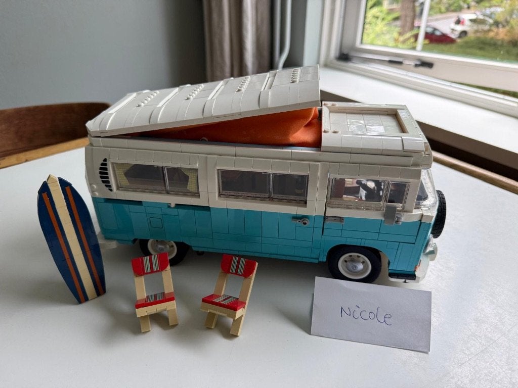 VOLKSWAGEN T2 CAMPER VAN Compleet met doos, Kinderen en Baby's, Speelgoed | Duplo en Lego, Ophalen, Gebruikt, Lego, Compleet