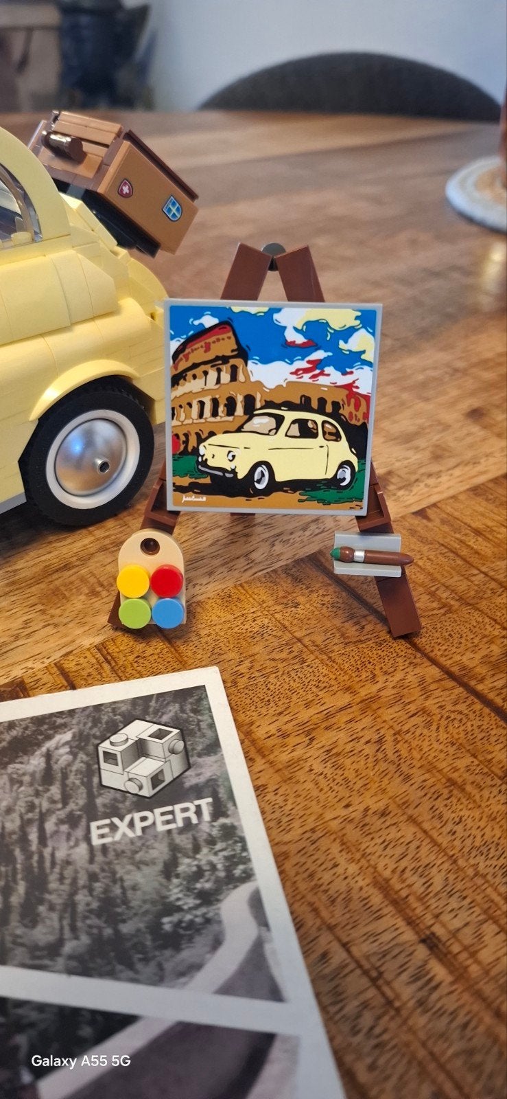 Lego Creator Expert 10271 Fiat 500 in het geel, Lego, Inclusief instructies, Ophalen of Verzenden, Zo goed als nieuw
