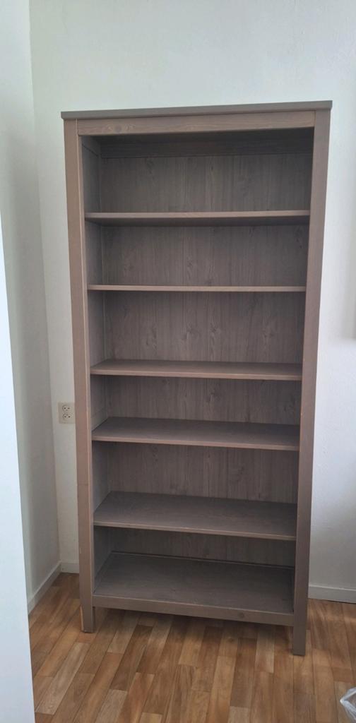 Boekenkast Hemnes Ikea grijsbruin / taupe, Ophalen, Met plank(en), Gebruikt, 50 tot 100 cm